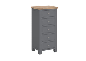 Camden Slate 5 drawer chest