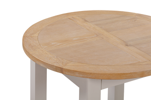 Camden Putty Round extension table 110-150