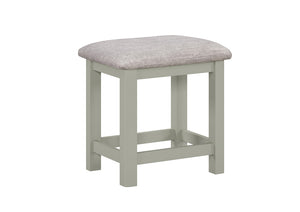 Camden Sage dressing table stool with fabric seat
