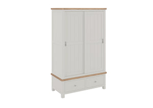 Camden Off White double wardrobe with drawers