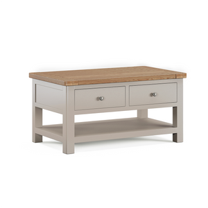Camden Putty Coffee Table with 2 Drawers