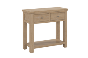 Camden Clear Oak 2 Drawer Console Table