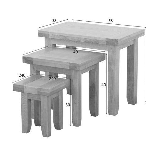 Cotswold company shop nest of tables