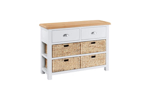 Mon Chique Large Console 2 Drawer 4 Baskets - Price Match Guarantee